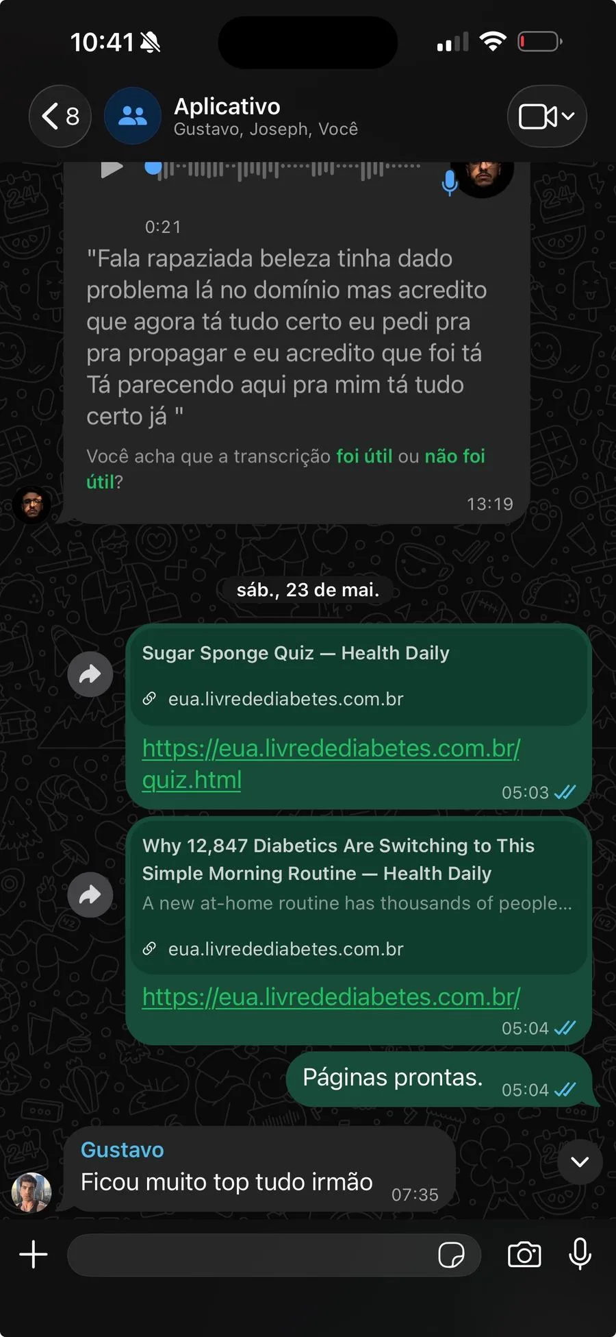 Depoimento de cliente